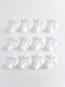 12 Pairs Kids Basic Anti-Slip Bottom Sports Socks, Tab Top Boat Socks, Multi-Function Trampoline Socks, Floor Socks For Boys And Girls - Multicolor - View 13