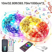 Smart LED Light Strip With Remote Control, RGB LED Light Bar, USB Powered, Timer Function, Adjustable Brightness And Music Sync Color Modes, Multiple Lighting Effects, Suitable For TV Backlight, Room, Living Room, Holiday Party, Halloween Decoration - TY-c-44K-b-m-b - View 14