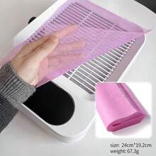 100PCS Disposable Non-Woven Nail Dust Collector Filter, Cuttable Lint-Free Dust Filter Pad, Manicure Grinding Vacuum Replacement Tool, For Daily Nail Art And Salon Use - Multicolor - View 10