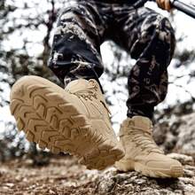 Men's Hiking Boots All-Terrain Shock-Absorbing/Outdoor Mountaineering Boots, Featuring Lace-Up Ankle Design, Non-Slip Rubber Sole And Ergonomic Design Suitable For Camping, Hiking, Work And Long-Term Use - 702 Khaki - View 6