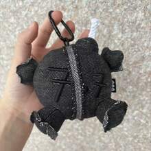 1個 ARIRANG BT/S 黑色丹寧布創意填充吊飾鑰匙圈，適用於背包、手提包、車鑰匙 - 紫羅蘭色 - 查看 7