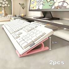 Desktop Keyboard Riser Stand, Anti-Slip Ergonomic Keyboard Lift Rack, Space-Saving Desk Organizer, Suitable For Most Standard Mechanical Keyboards, Office And Gaming Keyboards - A - View 9
