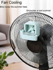 1pc Portable Summer Spray Cooling Fan, Hanging Ice Cold Air Box, Portable Fan Ice Tray Cold Air Maker, Suitable For Home/Office/Outdoor, Office, Outdoor, Travel, Fan Cooling Spray Accessory, Portable Humidifier For Home - Multiple Styles - View 3