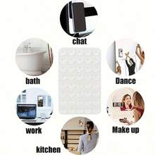 New 1pc/2pcs/5pcs Silicone Phone Back Sticker Square Phone Back Sticker Non-Slip Suction Cup Sticker Anti-Slip Phone Case, Portable Removable Silicone Phone Grip, Phone Case Hook, Supports Hands-Free Selfie Video, Multi-Functional Phone Accessory Suitable For All Models, Compatible With Apple And Android Phones, Can Be Given As A Birthday Gift To Family - Multicolor - View 7