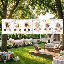 3-Piece Baby Baptism/Gender Reveal Party Decor Set: Includes Game Banner And Blindfold (Suitable For Boy/Girl Parties, Guest Interactive Games, Photo Props And Wedding Parties) - Multicolor - View 5