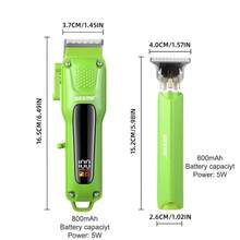 WEEME Professional Hair Clipper & T Blade Trimmer Set, 3 Colors Rechargeable Barber Hair Cutting Machine, Gift For Men Dad - View 3