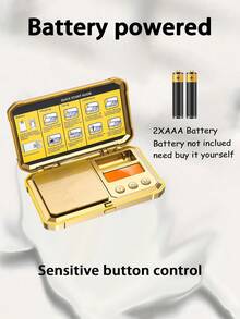 1 Small Electronic Scale, Gold Scale, Jewelry Scale, Powder Scale, Coffee Scale, Gold And Silver Two Kinds Of Spraying, Suitable For Daily Measurement Of Precious Metals, Jewelry, Jewelry Small Objects, Not Including Batteries - Multicolor - View 3