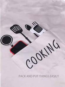 1pc Adjustable Waterproof Oil-Proof Apron, Multi-Functional Cute Cooking Apron With Pockets, Breathable Fashionable Stain-Resistant, Easy To Clean, Suitable For Cooking And Housework, Suitable For Chefs, Home, Gardeners, Bakers, Painters, Florists, Baristas, Restaurants And Home Use, Multiple Colors Available - Multicolor - View 7