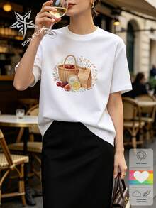 Women T-Shirts - 白色 - 查看 1