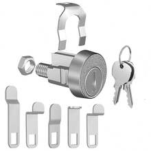 RV LOCK Metal Rotary Latch Toolbox Lock, Non-Interchangeable Key, Easy Installation, Security Lock Accessory For Toolbox And Storage Cabinet, Office And Dorm Key Lock Set, US Mailbox Lock, Mailbox Lock - Multiple Styles - View 13