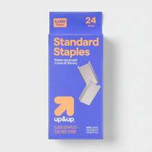 5000 Standard Staples - Up&Up™: Staple Refills For Stapler, Metallic Silver, 5000 Count - 1 - View 4