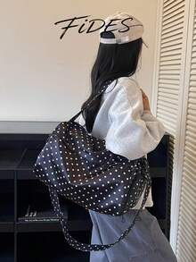 Women's Travel Bag, Sports Gym Bag, Fitness Bag With Wet/Dry Separation, Large Capacity Storage Training Bag, Handheld Crossbody Travel Bag, Carry-On Casual Hospital Discharge Bag - Black - View 5