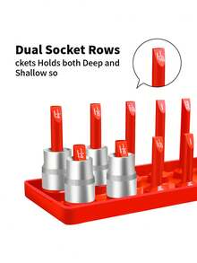 3-Piece Plastic Socket Tray Set - Stackable Durable Storage Boxes, Fits 1/4", 3/8", 1/2" Sockets - Essential Garage Tool Organizer For Mechanics And DIY Enthusiasts - A - View 3