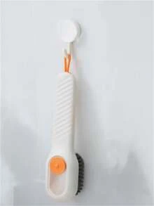 Half A Multi-Function Cleaning Brush, Multi-Function Liquid Shoe Brush, Household Press-Type Liquid Shoe Brush, Shoe Cleaning Tool, Press-Type Soft Bristle Cleaning Brush, Soft Bristles Won't Damage Clothes - A - View 12