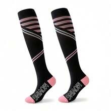 1 Pair Women's Compression Socks, Professional Running Socks, Jump Rope Fitness Cycling Hiking Leg Slimming Socks, Sports Socks - Multicolor - View 12
