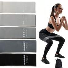 (5pcs) Yoga Fitness Shaping Rehabilitation Strength Training Resistance Band Set - Multicolor - View 15