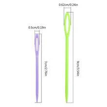 30-Piece Sweater Needle And Stitch Marker Set, Including 10 9cm Sweater Needles, 10 7cm Sweater Needles, And 10 Stitch Markers Random Color - A - View 3