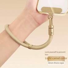 Anti-Loss Anti-Drop Short Adjustable Phone Lanyard, 2026 New Smart Phone Wrist Strap Accessory, Anti-Theft Polyester Braided Phone Chain, Premium Durable Universal Metal Keyring Pendant, Suitable For Outdoor Sports, Running, Carrying Baby, Gift For Family And Friends Birthday - Multicolor-short - View 13
