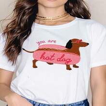 Retro Cat Lovers, Nine Lives Graphic, 100% Cotton Oversized Soft Breathable Casual Crewneck Short Sleeve Top, Streetwear Summer Vibes Kawaii Aesthetic - 白色 - 查看 9