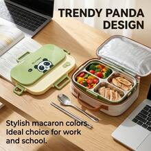 304 Stainless Steel Bento Box Adult, Microwavable Lunch Containers, Bento Box With Lunch Bag, Divided Food Storage Containers, Bento Box With Soup Container, Portable Insulated Lunch Box, Student School Travel Food Containers - Multicolor - View 10