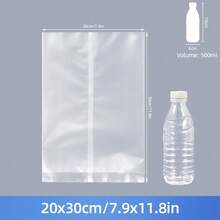 50pcs Transparent Reusable Heat Sealable Baking Bags, Small Individual Stand-Up Pouches, Suitable For Round And Rectangular Candies - View 22