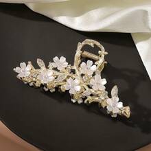 1pc Elegant Large Metal Flower Hair Clip - Multicolor - View 4