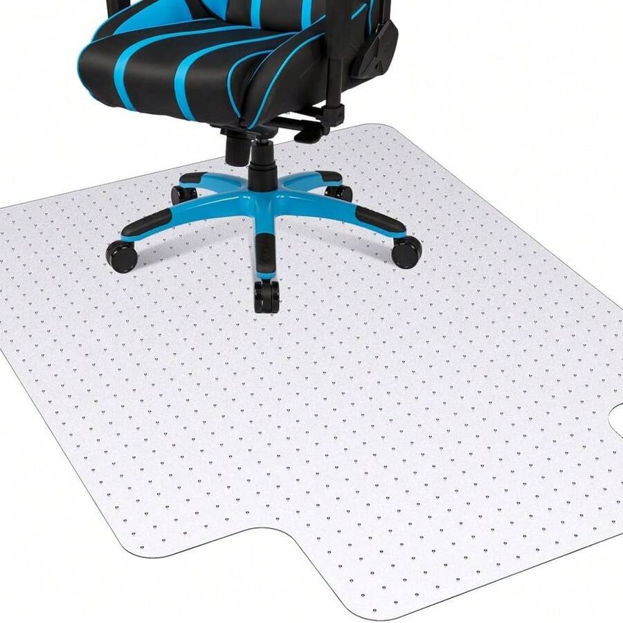 BouPower 45x53 Inches/36x48 Inches 2.2mm Heavy Duty Hard Chair Mat For Carpet, Clear Studded Protector - Convex With Nails 36*48 (inches) - View 1