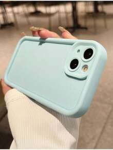 Casing Ponsel Tebal Anti Guncangan Warna Biru Polos Kompatibel dengan Apple 17 Pro Max/17 Pro/17 Air/17/16 Pro Max/16/16 Pro/16 Plus/16E/15/15 Plus/15 Pro/15 Pro Max Hadiah Paskah Lembut untuk Ibu - Baby Blue - View 5