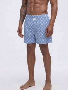 Set de 3 bóxers hombres tipo "boxer brief" con estampado a cuadros, sueltos, transpirables y suaves - Multicolor - Ver 2