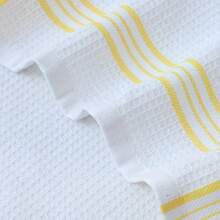 3/6 piezas/Set, Toallas de cocina absorbentes a cuadros multicolor (14.9 pulgadas X 25.2 pulgadas), suaves reutilizables y lavables, esencial para la limpieza del hogar, accesorio de cocina - Amarillo - Ver 5