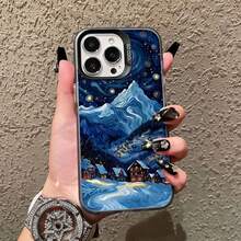Moon Starry Sky Moonlight Night Scene Laser Phone Case For IPhone 14, 15,  Pro Max, Plus, 11, 13, 12 Mini, 17, 16 Pro Max Back Covers - CH-black YYFJ 2 - View 1