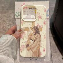 For IPhone 17 16 15 14 13 12 11 Pro Max Plus Air XS X XR Floral Religious Mythological Character Cross Pattern Phone Case Cover - 1 - 查看 8