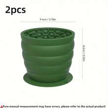 Dog Silicone Slow Feeder Licking Bowl, Dog Bowl, Pet Supplies, Bottom With Suction Cup Anti-Slip Dog Feeding, Prevents Bloating, Prevents Choking, Healthy Design Dog Bowl, Suitable For Small And Medium Dog Breeds - High Capacity - View 8