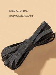 20mm Elastic Sewing Band, High Elasticity Rope, Stretchable Braided Cord, Suitable For Waistband, Cuff DIY Sewing Projects, Strong And Durable Elastic Band, Suitable For Pants, Skirts, Clothing Making And Mask Making - P-White - View 15
