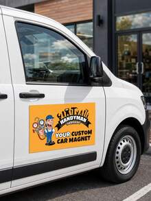 Custom Car Magnetic Signs, Personalized Vehicle Magnetic Decals With Logo And Text, Suitable For Cars, Trucks And Commercial Advertising - Multicolor - View 6