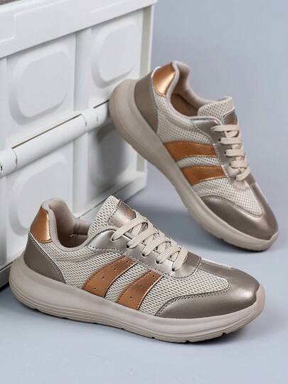 Breathable Mesh Summer Women's Shoes, Easy On/Off Versatile Shoes, Lightweight Sole, Suitable For Outdoor Sports And Casual Wear