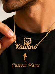 Custom Name Boxing Glove Necklace, Personalized Boxing Glove Name Necklace For Men, Custom Engraved Boxing Pendant - Multi-color Boxing Gloves - View 1