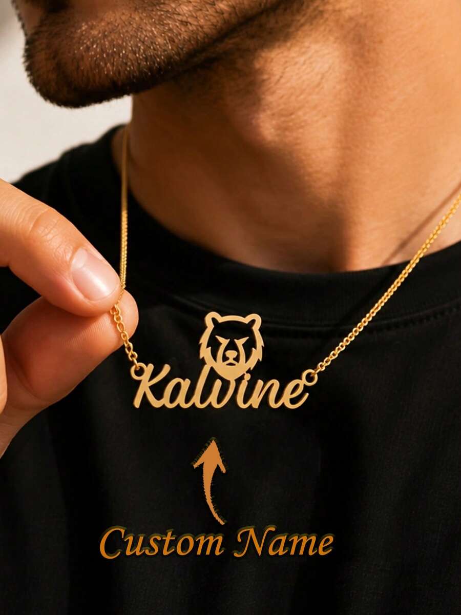 Custom Name Boxing Glove Necklace, Personalized Boxing Glove Name Necklace For Men, Custom Engraved Boxing Pendant - Multi-color Boxing Gloves - View 1