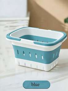 1pc Foldable Laundry Basket,Portable, Large-Capacity Hamper With Handles; A Versatile Storage Solution For Dirty Clothes, Toys, And Miscellaneous Items. Waterproof Design Suitable For Dorms, Bathrooms. Convenient And Practical For Organizing - Multicolor - View 9