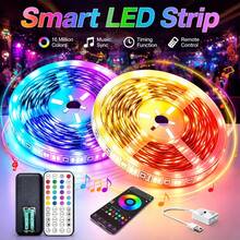 Smart LED Light Strip With Remote Control, RGB LED Light Bar, USB Powered, Timer Function, Adjustable Brightness And Music Sync Color Modes, Multiple Lighting Effects, Suitable For TV Backlight, Room, Living Room, Holiday Party, Halloween Decoration - TY-c-44K-b-m-b - View 2