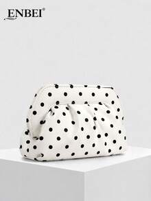 ENBEI Exquisite Polka Dot Style Clutch - Makeup Bag, Beach Bag, Fashionable Women's Bag, Shell Bag, Simple & Versatile, Elegant Fashion Evening - Multicolor - View 4