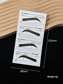10PCS/Bag Quick Eyebrow Stencil Stickers, Self-Adhesive Brow Shaping Template For Eye Makeup And Tattoo Dual-Use, Beginner-Friendly Lazy Brow Styling Tool, For Daily Makeup And Beginners - Multicolor - View 6
