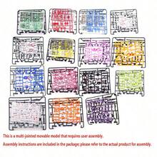 6PCS Random Color 2026 New Multi-Joint Transformable Action Figures - Brand New Assembly DIY Stress Relief Toys - Holiday Gifts - Desktop Stress Relief Toys - Self-Assembly Disassembly Doll Toys - Birthday Gifts - Perfect Gifts - New Year Gifts - View 11