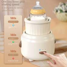 Electric Baby Milk Frother, 3-Speed Adjustable, 360° Dual-Direction Stirring, Fits Multiple Bottles, Type-C Rechargeable, Hands-Free Milk Powder Mixer - White - View 7