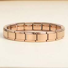 1pc Fashion Punk Style Square Elastic Patchwork Watch Band Bracelet, Perfect Gift Choice For Women, Wife, Girlfriend And Close Friends - Bracelet - View 5