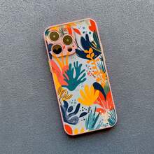 Abstract Plants Flower Phone Case For IPhone 16 Pro Max Plus Case For IPhone 13 15 11 Pro Max Mini 12 14 Pro Max XR XS X Covers - 粉紅色 CHH 5 - 查看 9