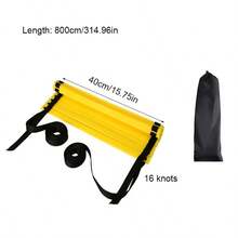 3-Meter 6-Section, 4-Meter 8-Section Agility Ladder, Speed Agility Training Ladder, Jump Rope Ladder, Rope Ladder, Speed Ladder, Detachable Portable Soccer Training - Multicolor - View 12