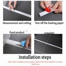 1pc 1.18"W X 0.59"H X 31.5"L Flexible Robot Vacuum Ramp Strip, Designed To Help Robot Vacuum Climb Up, Also Suitable For Floor Transition And Bathroom Waterproof Strip - A - View 7