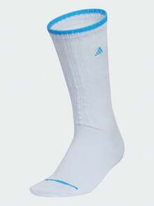 Adidas 女款 W 中筒襪 舒適柔軟 中筒襪 (1雙) KR5150 - 淺藍色 - 查看 1