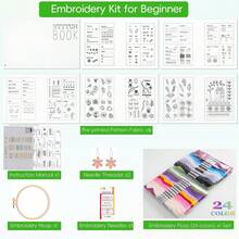 LAMYA DIY Embroidery Stitch Guide And Portable Sewing Kit, Includes Linen Fabric And Creative Patterns, Suitable For Beginners And Craft Enthusiasts, Not For EU Market - 587 - View 8